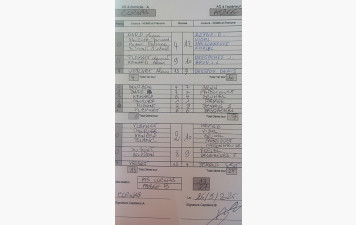 CHAMPIONNAT DES A.S 3/4 DIVISION 2025/2026 1ère Journée  feuille de match Cornas - Asb Guilherand-Granges