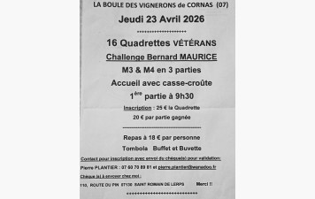 En mémoire de notre ami Bernard Maurice parti bien trop tôt .....