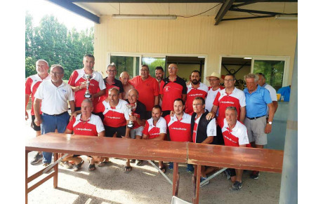 La Boule des Vignerons de CORNAS Champion de l'Ardèche 2022 en AS M3/M4 à BOURG ST ANDÉOL